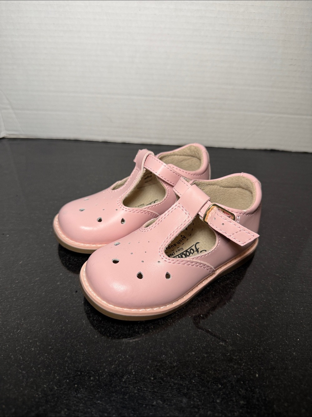 NEW! Footmates Harper Mary Jane Toddler Pink Shoes Size 6